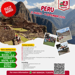 PERU TOUR FULLY BOOKED