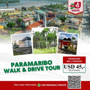 PARAMARIBO WALK & DRIVE TOUR