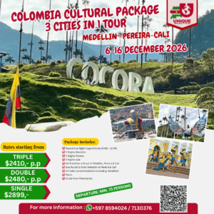 COLOMBIA - CULTURAL PACKAGE INCLUDING X-MAS LIGHT FESTIVAL
